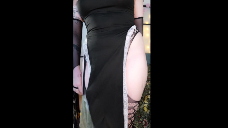NuniCult: Thick Goth Femboy Nun Compilation - Blowjob &amp; Pink Boypussy