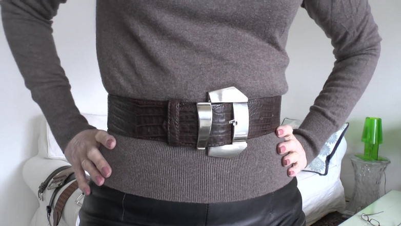 Lady Victoria Valente: Belt Fitting in the Living Room, Part 2, Lady Victoria Valente