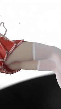 [mmd] Chocolate Cream Jk; Sexy College Girl Uniform; Ultra-short Skirt; White Stockings; Red-soled High Heels