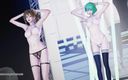 3D-Hentai Games: [MMD] Doa Tamaki Misaki ateşli striptiz üniversite üniforması