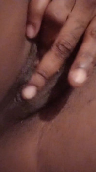 Rubbing Fingering My Hairy Black Pussy Amazing Intense Orgasm