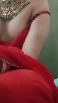 Indian Gay Bottom Crossdresser Gaurisissy Pressing and Playing with Her Big Boobs