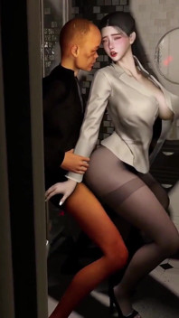 Podvádějící manželka šuká klienta starého muže s velkým pérem (p1) - 3D animace Hentai