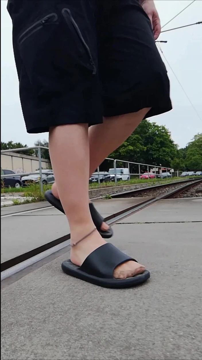 Carmen_Nylonjunge: Carmen Nylonjunge Walked Around in Braunschweiger Weststadt