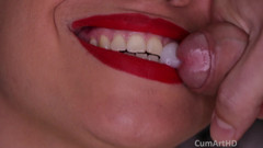 TheArtOfCum: Сперма на ее улыбке