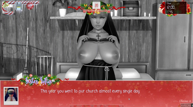 Cumming Gaming: Krismas tanpa had [Pornplay hentai Xmas] Ep.4 Biarawati jalang menunjukkan payudara...