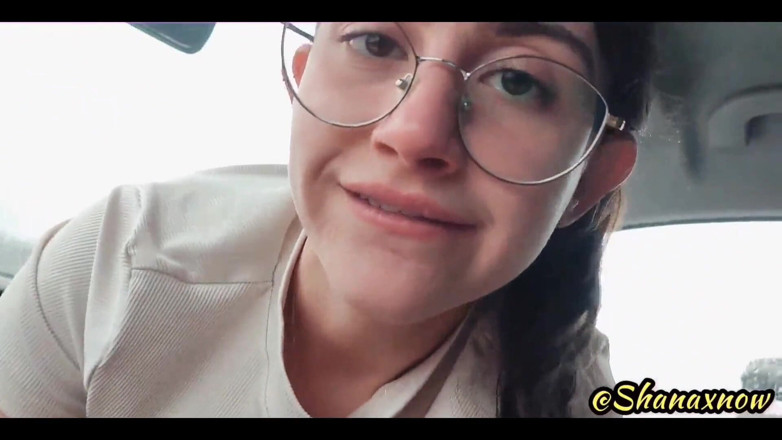 Shanaxnow: Shanaxnow Perfect Car POV Blowjob Deepthroat Cum Inside Mouth