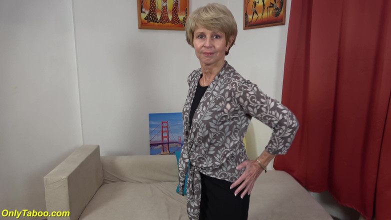 Only Taboo: 75 years old grandma first time on video
