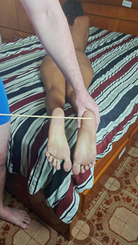 Początkujący Uległy Trening Bastinado