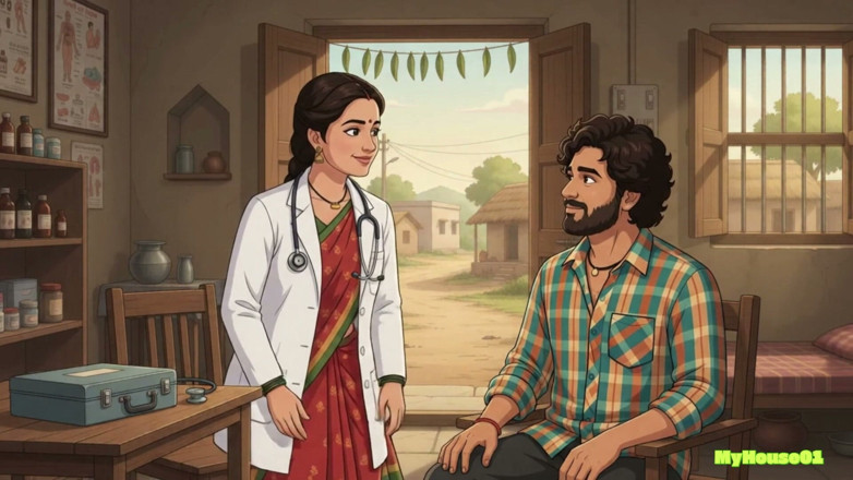 My house for adult: Dr Srivalli Bhabi Comes House of Pushpa Bhai and Outdoor...