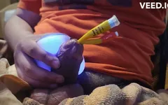 catheter play with penis pump