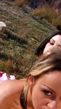 Outdoor pussy rubbing