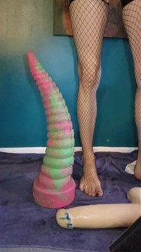 Johnthomastoys Xl Toys Deep Anal Insertions in Silver Dress Extreme Anal