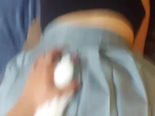Tender Little Devil: Schoolgirl Fucking Her with a Foxtail in the Ass