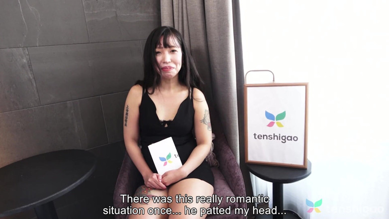Tenshigao: L'arrapante ragazza tatuata miss Yua Goto si masturba per noi