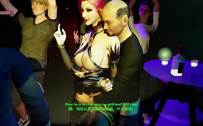 X Hentai: Niebieskie krzywe: dziewczyna 3D z boskimi aktywami - animacja 3D