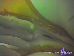 Homegrown Vintage: Amatérská holka v sexy prádle saje a šuká