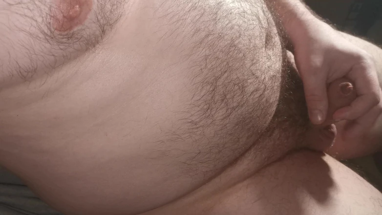 Uncut Cock Masturbation and Cumshot
