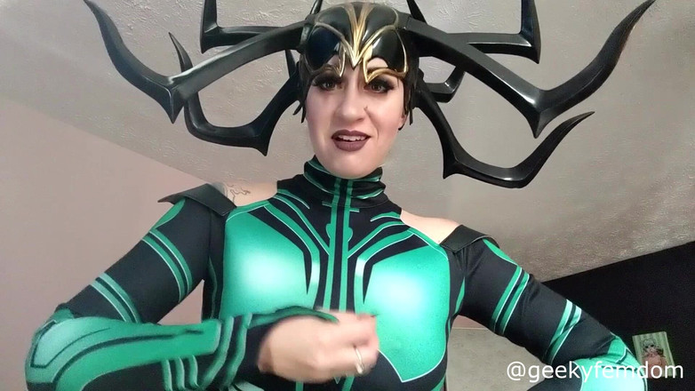 Geeky Femdom: ヘラワールドワイドオナニーの指導