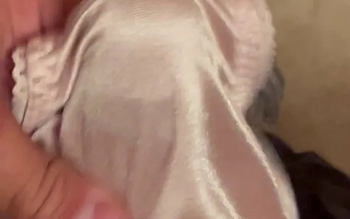 Bigbrook45: Cum in My Mother Inlaws Beige Silky Panties