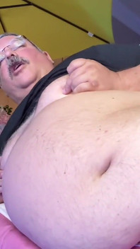 Rich Fat Man Big Balls Wide Penis Big Belly Huge Orgasm