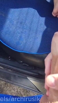 Twink Handsome Guy's Cruise Is a Hardcore Public Fuck with Lots of Cum on the Car