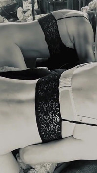 Sissy White Boy Learning to Take Two Big Black Cocks.
