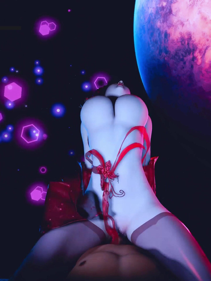 X Hentai: Bohyně Crimson Září: 3D kráska čeká - 3D animace Hentai