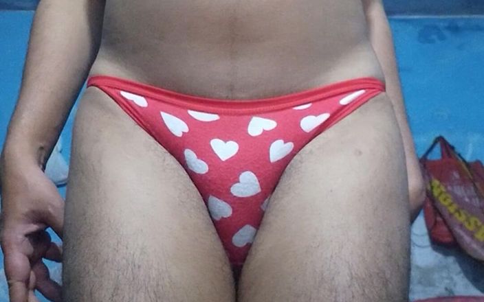 Lustyizlife: Horny Indian Teen Femboy Wearing His Step Sister's Bra and...