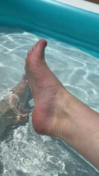 Solo Foot Play in Pool