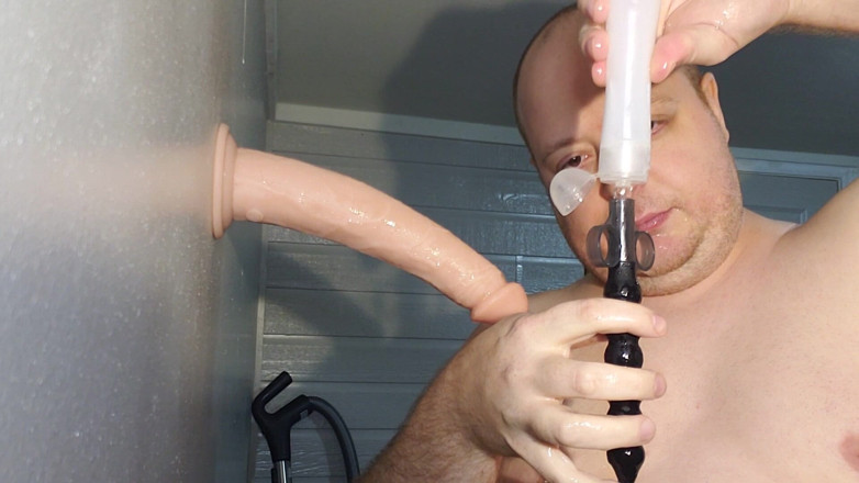 Charlieboy69: Deepthroat 5 Huges Dildos 7 to 14 Inch, Gag Ring and Injecting Lot...