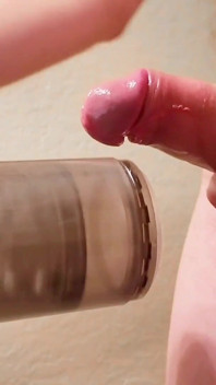 Big Thick Cock Cums Hard Twice From Automatic Male Masturbator
