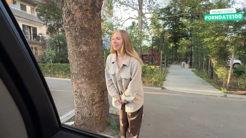 Mila Pie: 나는 섹스 데이트에서 여자를 발견하고 즉시 차에서 그녀의 권리를 따먹어.