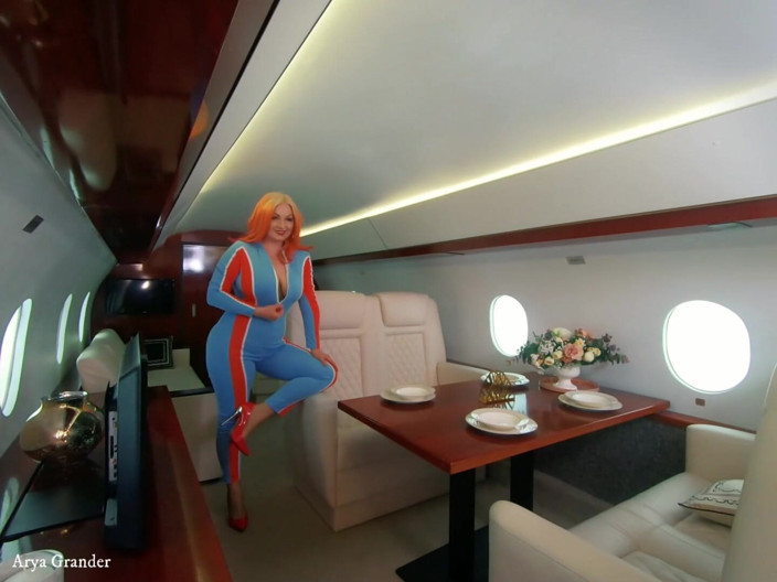 Arya Grander: Backstage From Photosession, 4 Catsuits and Fly Jet Photoshoot