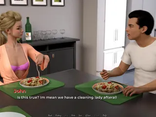 Dirty GamesXxX: Moving Down: hubby and wife at the dinner table ep.34