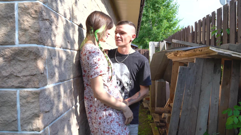 NIGONIKA: Neighbor Tinka Mad Maura Fucks Behind the Garage While Parents...