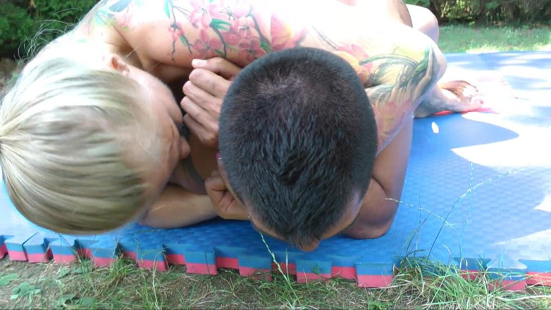 European Erotic Mixed Wrestling Club: Yana baby vs sebastian part 3