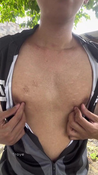 Horny Cyclist Boy Outdoor Masturbation