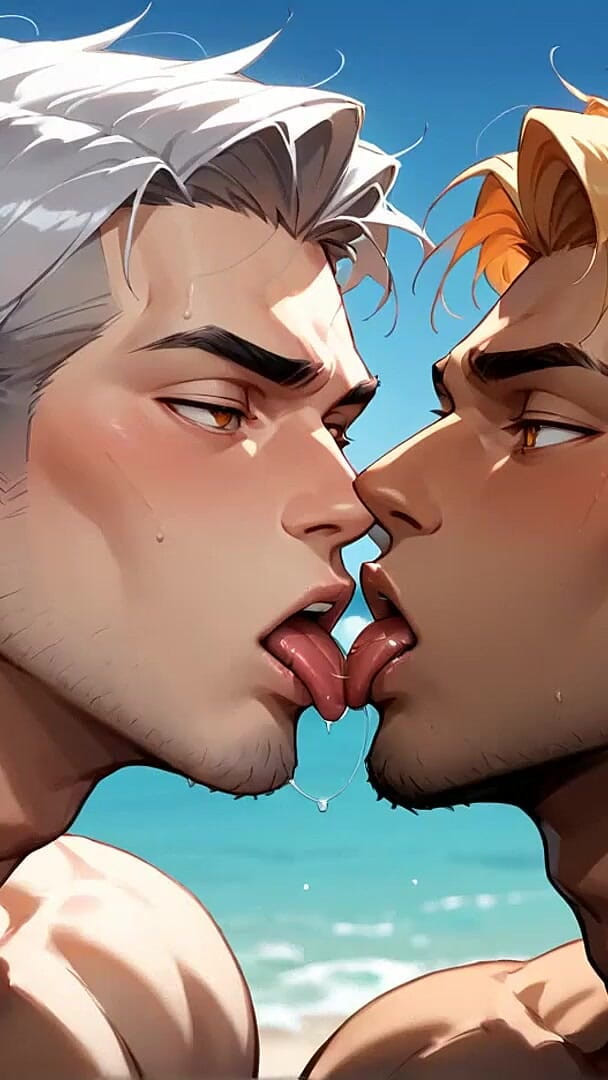 All Right, Wild Bitch, Prepare for the Greatest Beach Muscle Orgasm! Splash and Ripple with These Outstanding Gay XXX (Gay Anime Adventures)