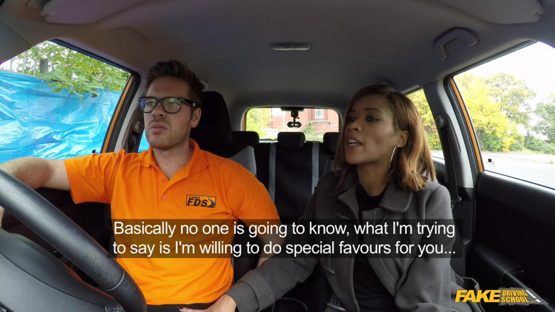 Fake Driving School: Fake Driving College - Gorgeous Kiki Gives Blowjob in Backseat for...