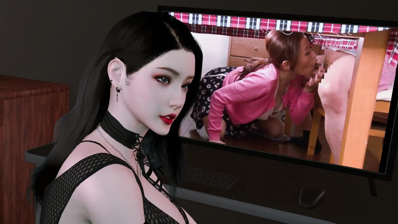 Why fuck so hard: 젊은 대물 자지와 바람을 피우는 그녀의 완벽한 엉덩이를 벌거벗은 3D 비 아시아 밀프