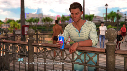 3D Cartoon Porn: Domino Beach 1 - John Menyelamatkan Nyawa Seorang Lelaki Di Pantai Selepas...