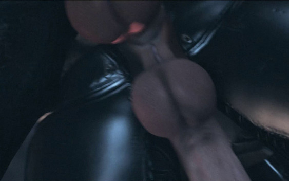 Black Cat & Eve - Futa Girls Fuck in the Rain - 3D Animation