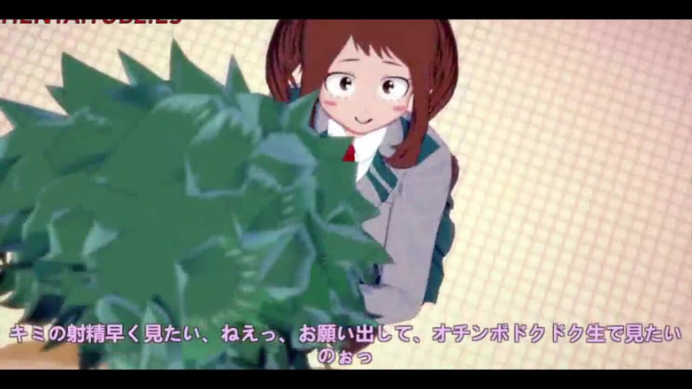 Yaoitube: Boku no hero хентай добірка 2 - урарака ochako, froopy, momo, jiro
