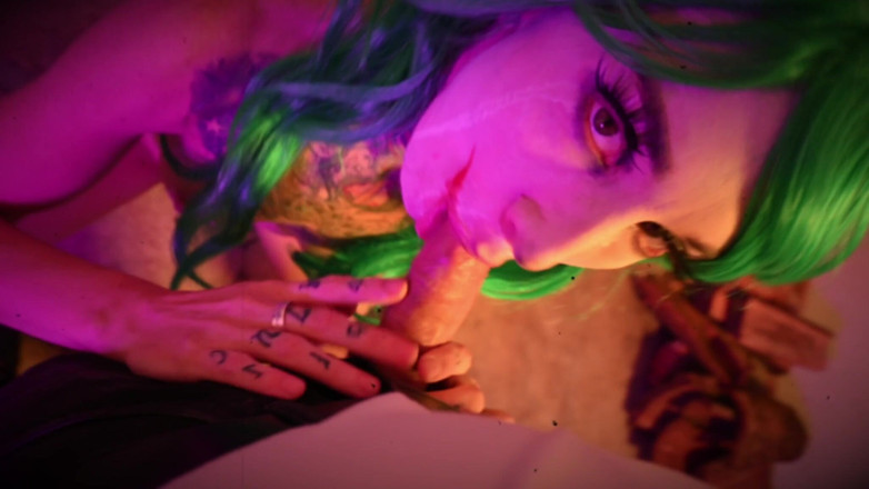 PNW Porn: Joker ssie kutasa cosplay makijaż twarzy