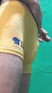 Yellow Boyshorts Try on
