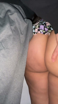Big-assed Woman Touches a Stranger's Erect Penis. Flash Dick!!