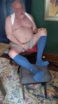 Honění v Titey Whities a Long Blue Ponožkách