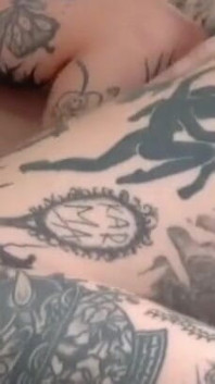 Anal Creampie with Tattooed Beauty