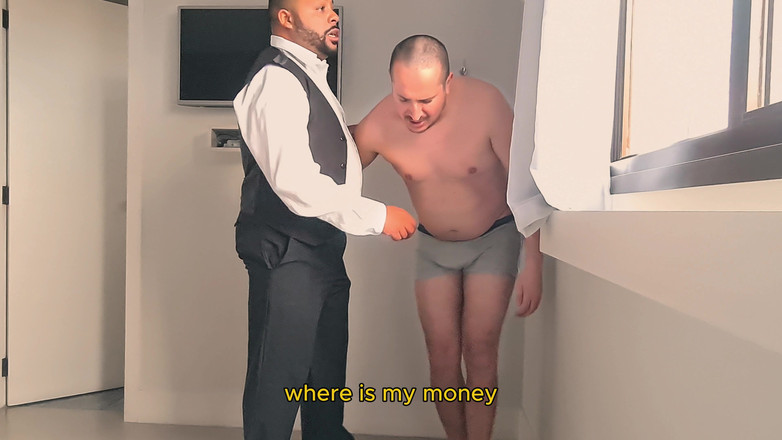 Punchbagplz: Bearzinho Black - допрос бондажа коллекционера долга